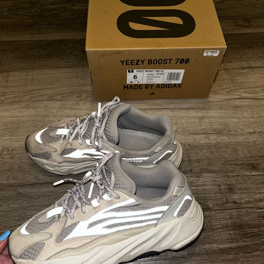 Adidas Yeezy Boost 700 V2 in Gray and White